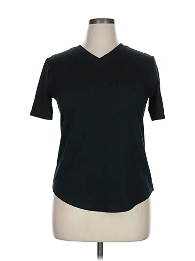Pre-owned Zyia Active Short Sleeve T-shirt In Black