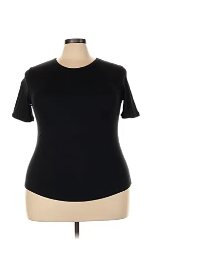Pre-owned Zyia Active Short Sleeve T-shirt In Black