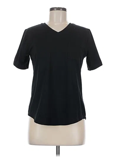 Pre-owned Zyia Active Short Sleeve T-shirt In Black