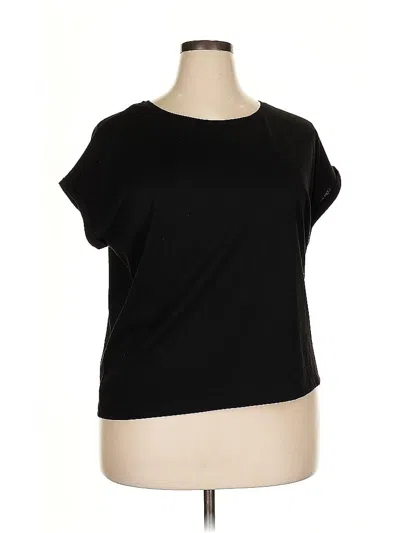 Pre-owned Zyia Active Short Sleeve T-shirt In Black