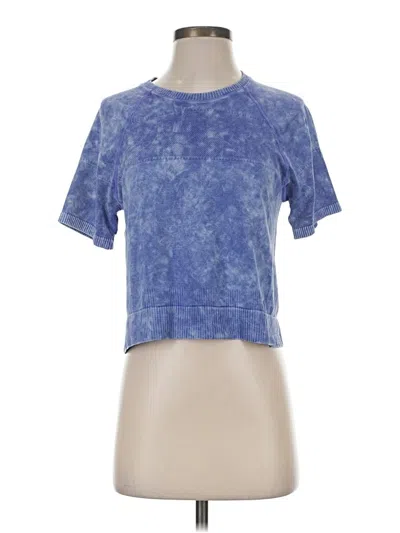 Pre-owned Zyia Active Short Sleeve T-shirt In Blue