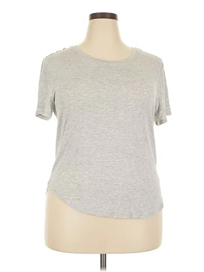 Pre-owned Zyia Active Short Sleeve T-shirt In Gray