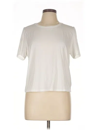Pre-owned Zyia Active Short Sleeve T-shirt In Ivory