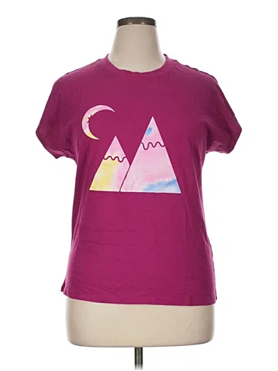 Pre-owned Zyia Active Short Sleeve T-shirt In Purple