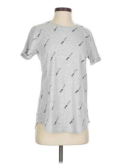 Pre-owned Zyia Active Short Sleeve T-shirt In Silver