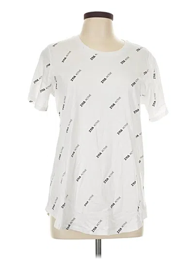 Pre-owned Zyia Active Short Sleeve T-shirt In Silver