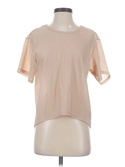 Pre-owned Zyia Active Short Sleeve T-shirt In Tan