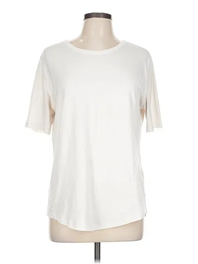 Pre-owned Zyia Active Short Sleeve T-shirt In White