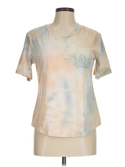 Pre-owned Zyia Active Short Sleeve T-shirt In White