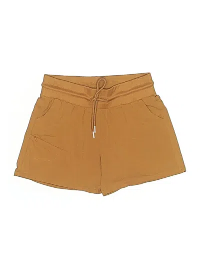 Pre-owned Zyia Active Shorts In Gold