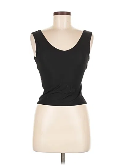 Pre-owned Zyia Active Sleeveless T-shirt In Black