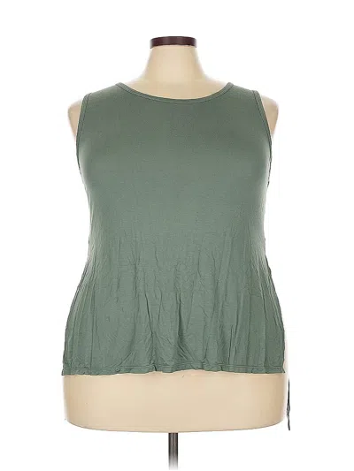 Pre-owned Zyia Active Sleeveless T-shirt In Green