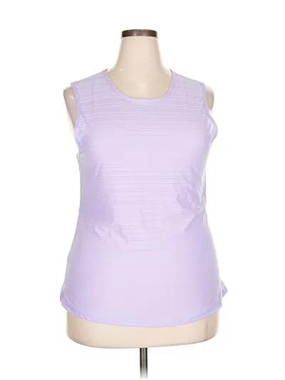 Pre-owned Zyia Active Sleeveless T-shirt In Purple