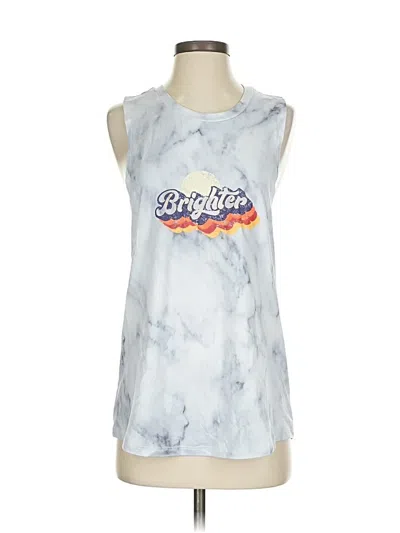Pre-owned Zyia Active Sleeveless T-shirt In Silver