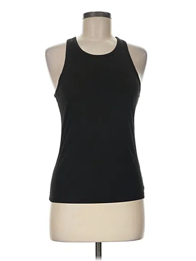 Pre-owned Zyia Active Sleeveless Top Black Halter Neckline Tops