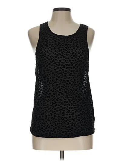 Pre-owned Zyia Active Sleeveless Top Black Scoop Neck Tops