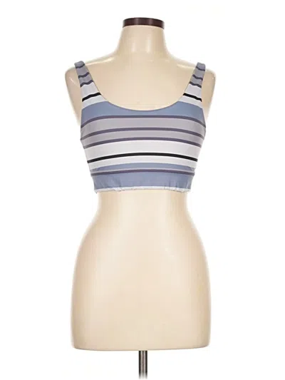 Pre-owned Zyia Active Sleeveless Top Blue Sweetheart Neckline Tops