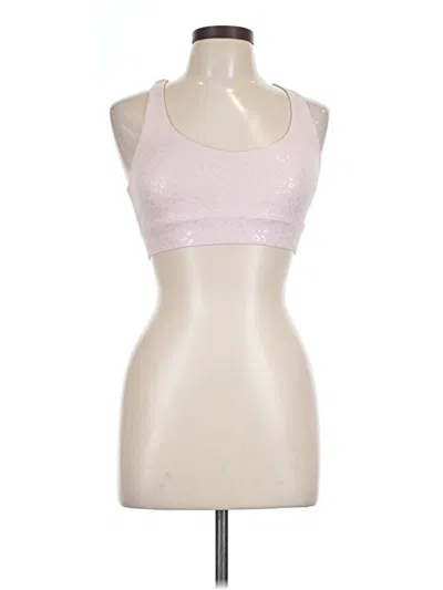 Pre-owned Zyia Active Sleeveless Top Pink Halter Neckline Tops