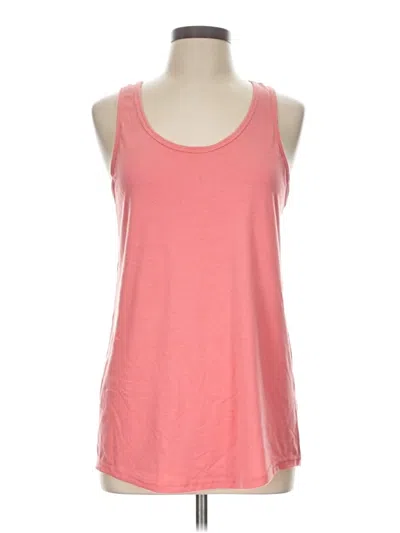 Pre-owned Zyia Active Sleeveless Top Pink Scoop Neck Tops