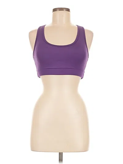 Pre-owned Zyia Active Sleeveless Top Purple Halter Neckline Tops