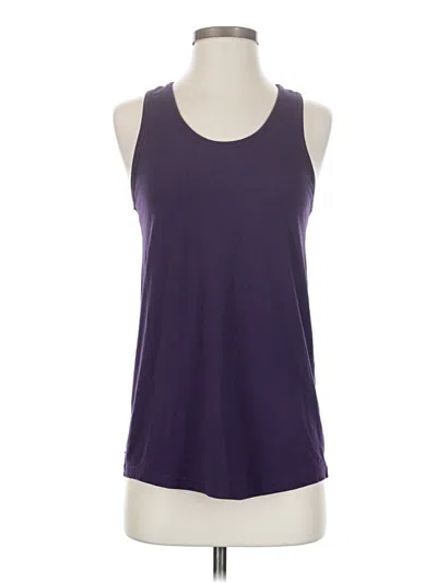 Pre-owned Zyia Active Sleeveless Top Purple Halter Neckline Tops