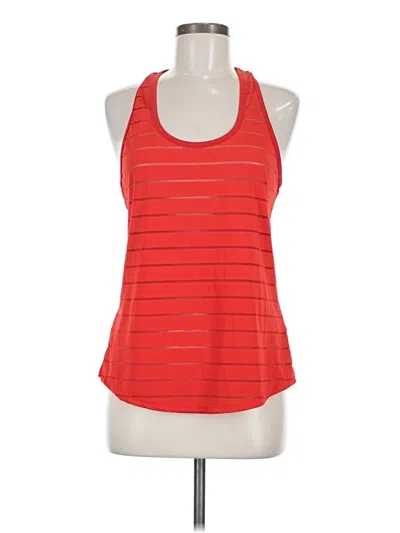 Pre-owned Zyia Active Sleeveless Top Red Halter Neckline Tops