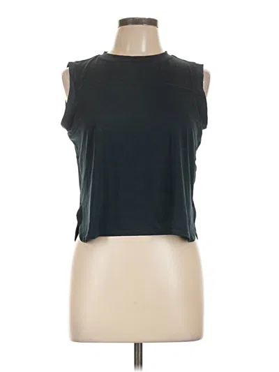 Pre-owned Zyia Active Sleeveless T-shirt In Black