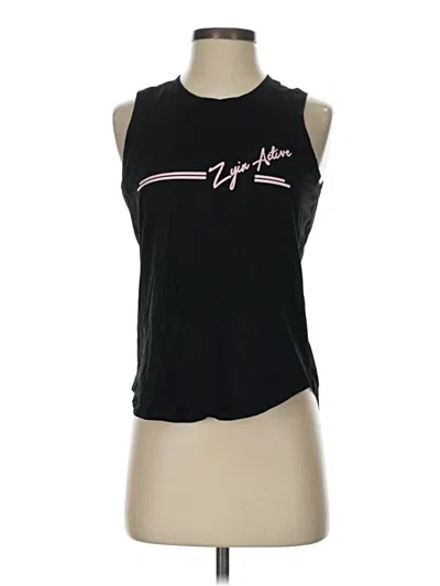 Pre-owned Zyia Active Sleeveless T-shirt In Black