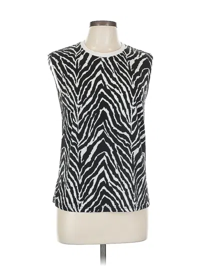 Pre-owned Zyia Active Sleeveless T-shirt In Black