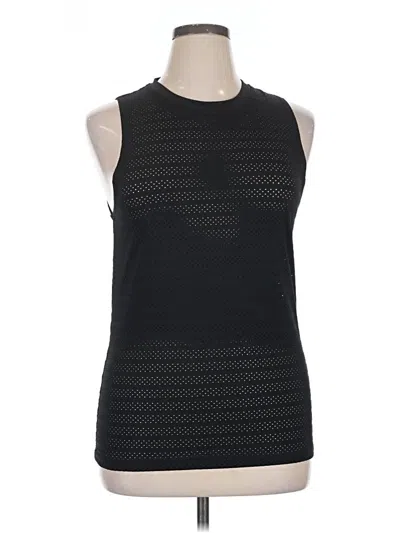 Pre-owned Zyia Active Sleeveless T-shirt In Black