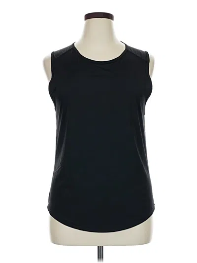 Pre-owned Zyia Active Sleeveless T-shirt In Black