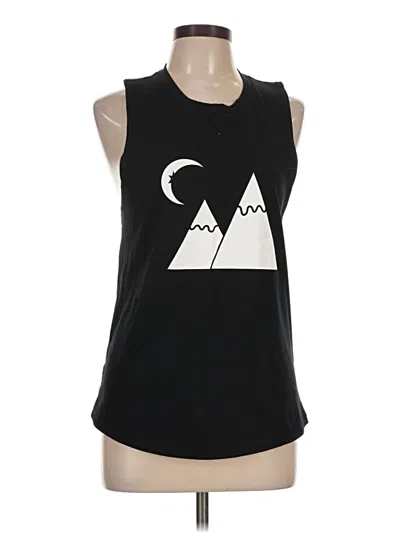 Pre-owned Zyia Active Sleeveless T-shirt In Black