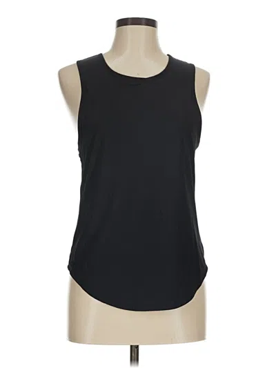 Pre-owned Zyia Active Sleeveless T-shirt In Black