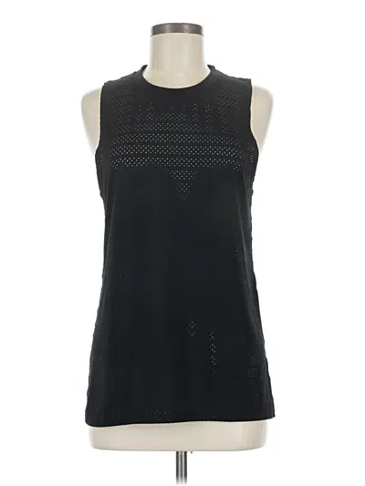 Pre-owned Zyia Active Sleeveless T-shirt In Black