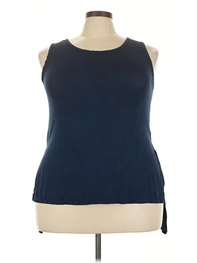 Pre-owned Zyia Active Sleeveless T-shirt In Blue