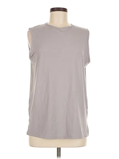 Pre-owned Zyia Active Sleeveless T-shirt In Gray