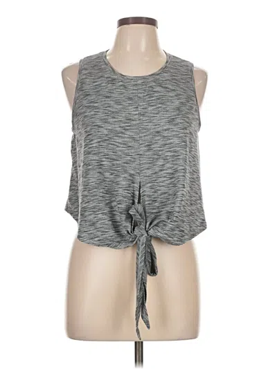 Pre-owned Zyia Active Sleeveless T-shirt In Gray