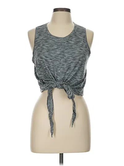 Pre-owned Zyia Active Sleeveless T-shirt In Gray