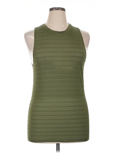 Pre-owned Zyia Active Sleeveless T-shirt In Green