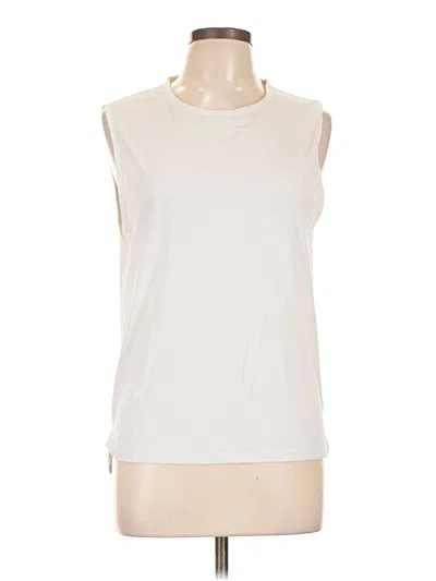 Pre-owned Zyia Active Sleeveless T-shirt In Ivory