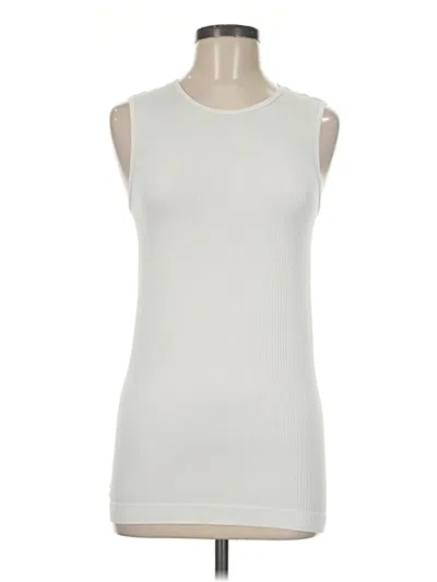 Pre-owned Zyia Active Sleeveless T-shirt In Ivory