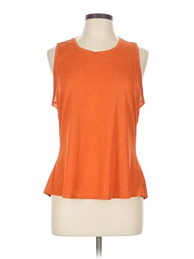 Pre-owned Zyia Active Sleeveless T-shirt In Orange
