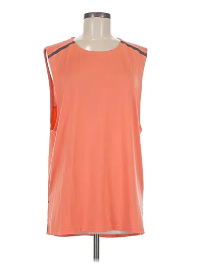 Pre-owned Zyia Active Sleeveless T-shirt In Orange