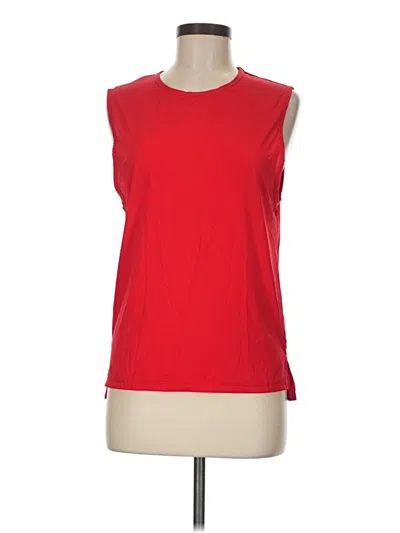 Pre-owned Zyia Active Sleeveless T-shirt In Red