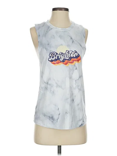Pre-owned Zyia Active Sleeveless T-shirt In Silver