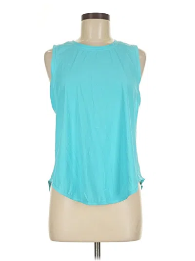 Pre-owned Zyia Active Sleeveless T-shirt In Teal