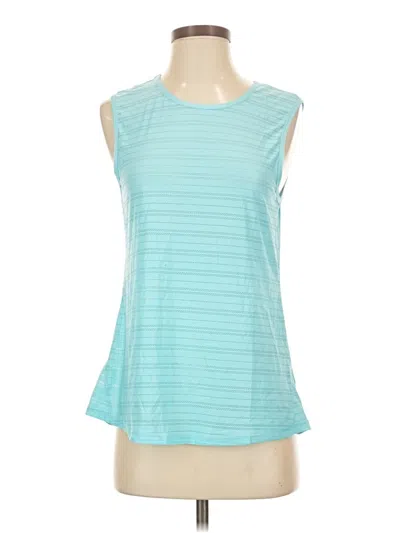Pre-owned Zyia Active Sleeveless T-shirt In Teal