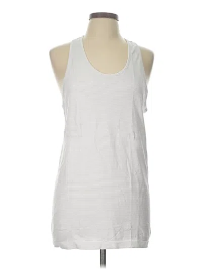 Pre-owned Zyia Active Sleeveless T-shirt In White