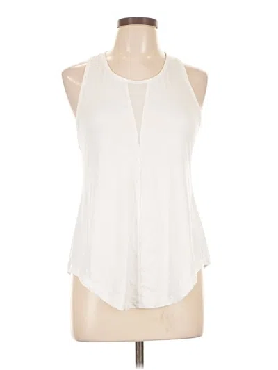 Pre-owned Zyia Active Sleeveless T-shirt In White