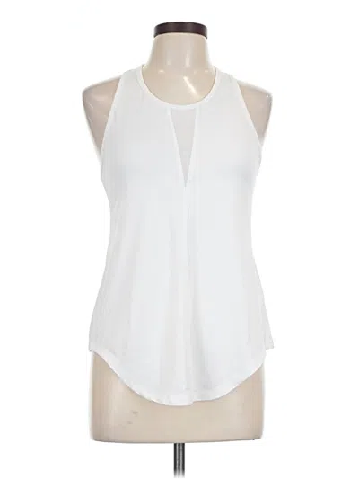 Pre-owned Zyia Active Sleeveless T-shirt In White